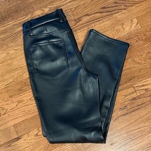 New Good American Faux Leather Pants
